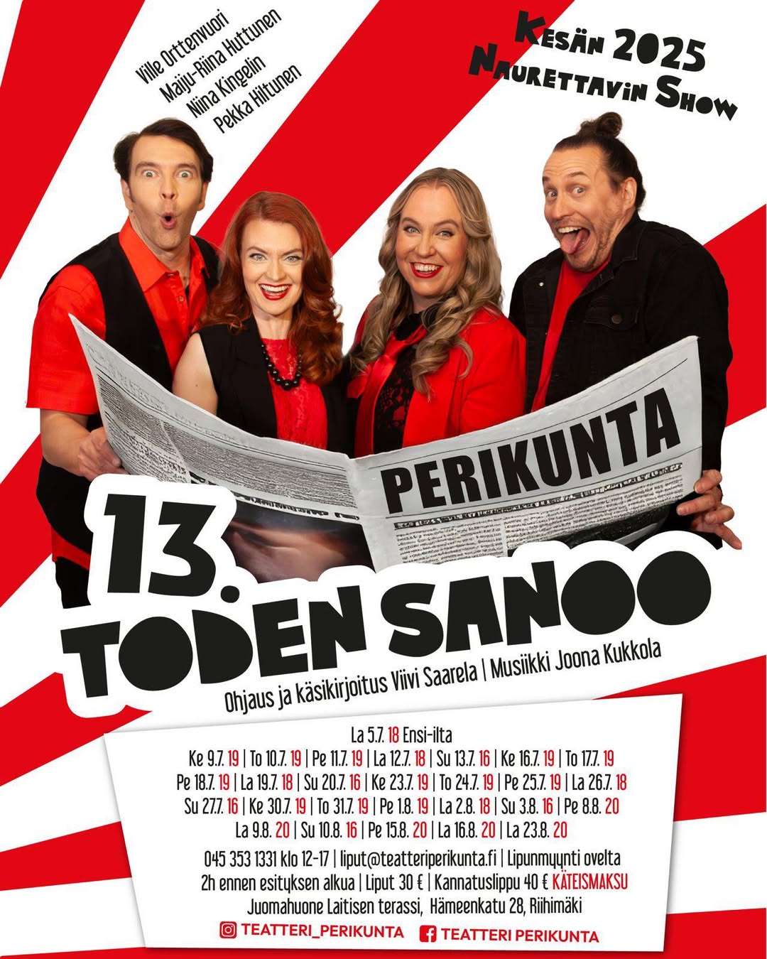 Perikunta 13. toden sanoo